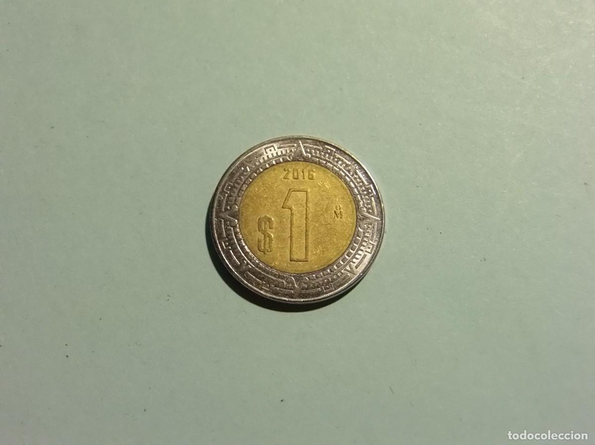 Monedas antiguas de Am&eacute;rica: MEXICO 1 PESO 2016 - EBC. - Foto 2