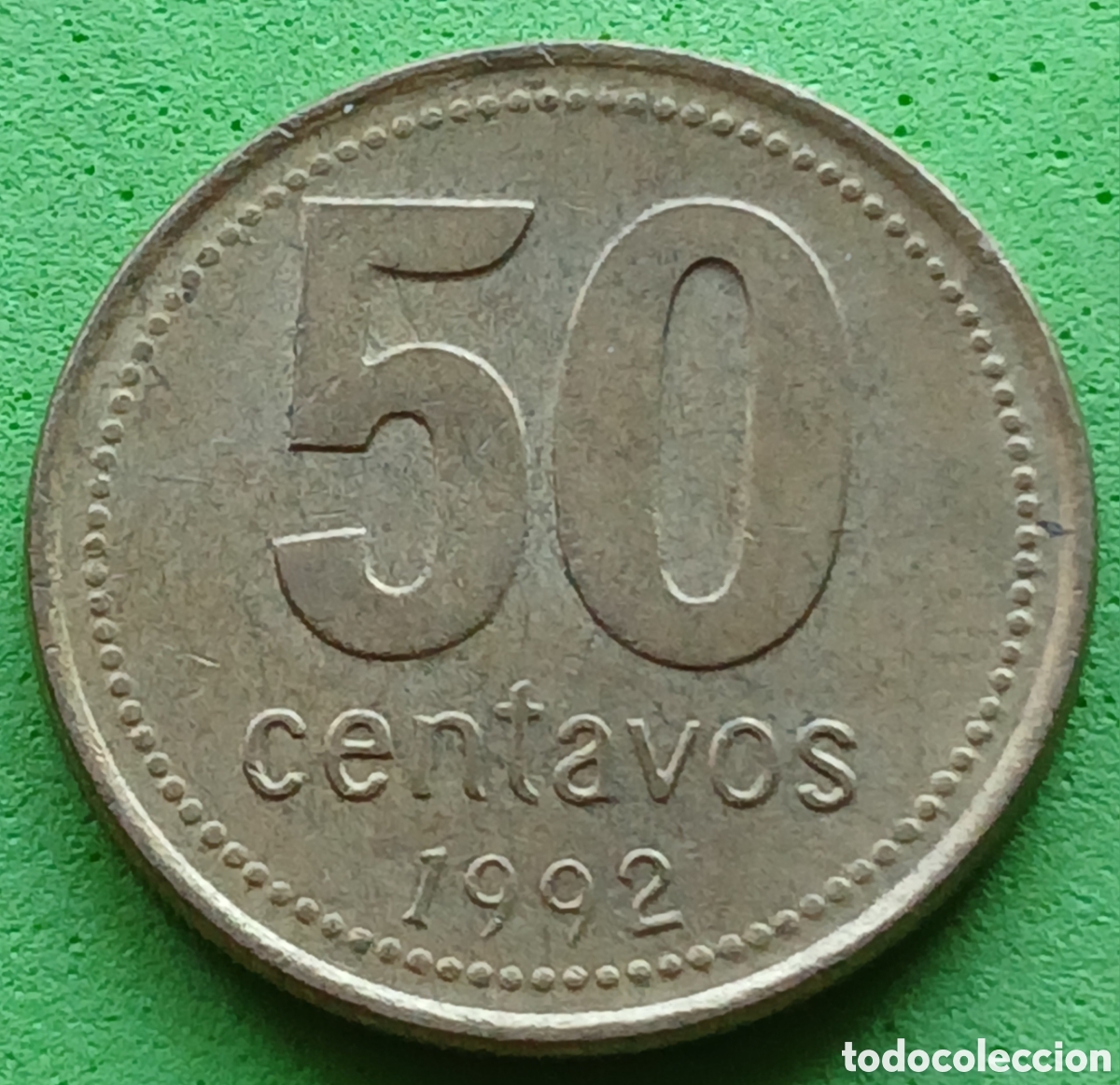 Monedas antiguas de Am&eacute;rica: Argentina 50 centavos 1992 km#111