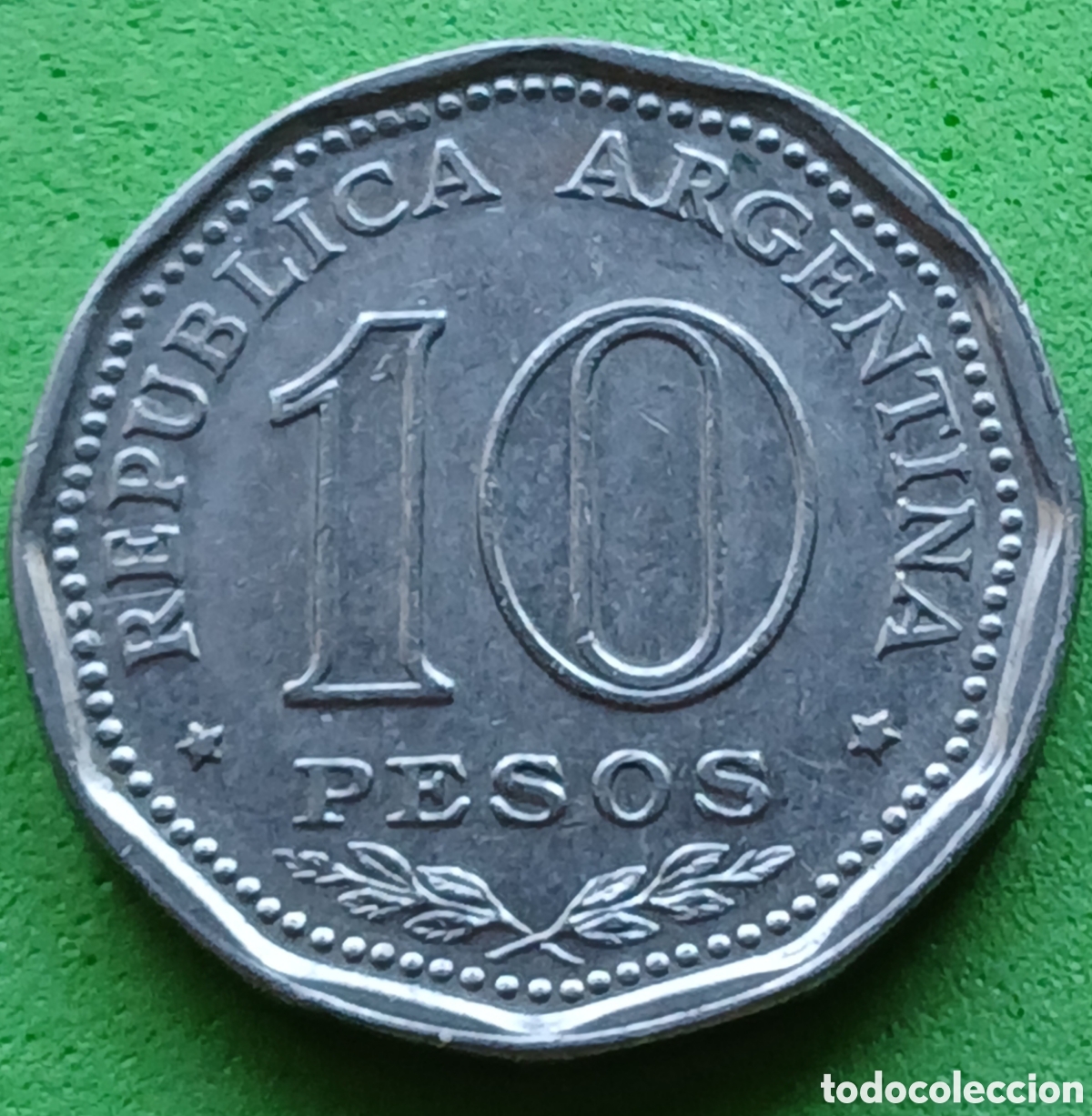 Monedas antiguas de Am&eacute;rica: Argentina 10 pesos 1966 km#62 Declaraci&oacute;n de Independencia