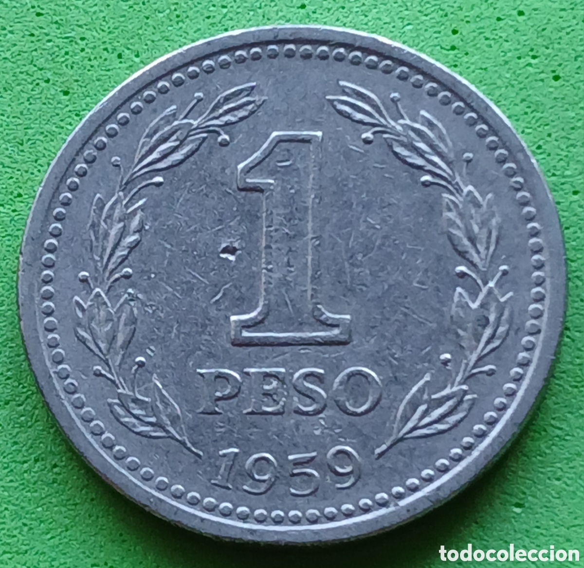 Monedas antiguas de Am&eacute;rica: Argentina 1 peso 1959 km#57