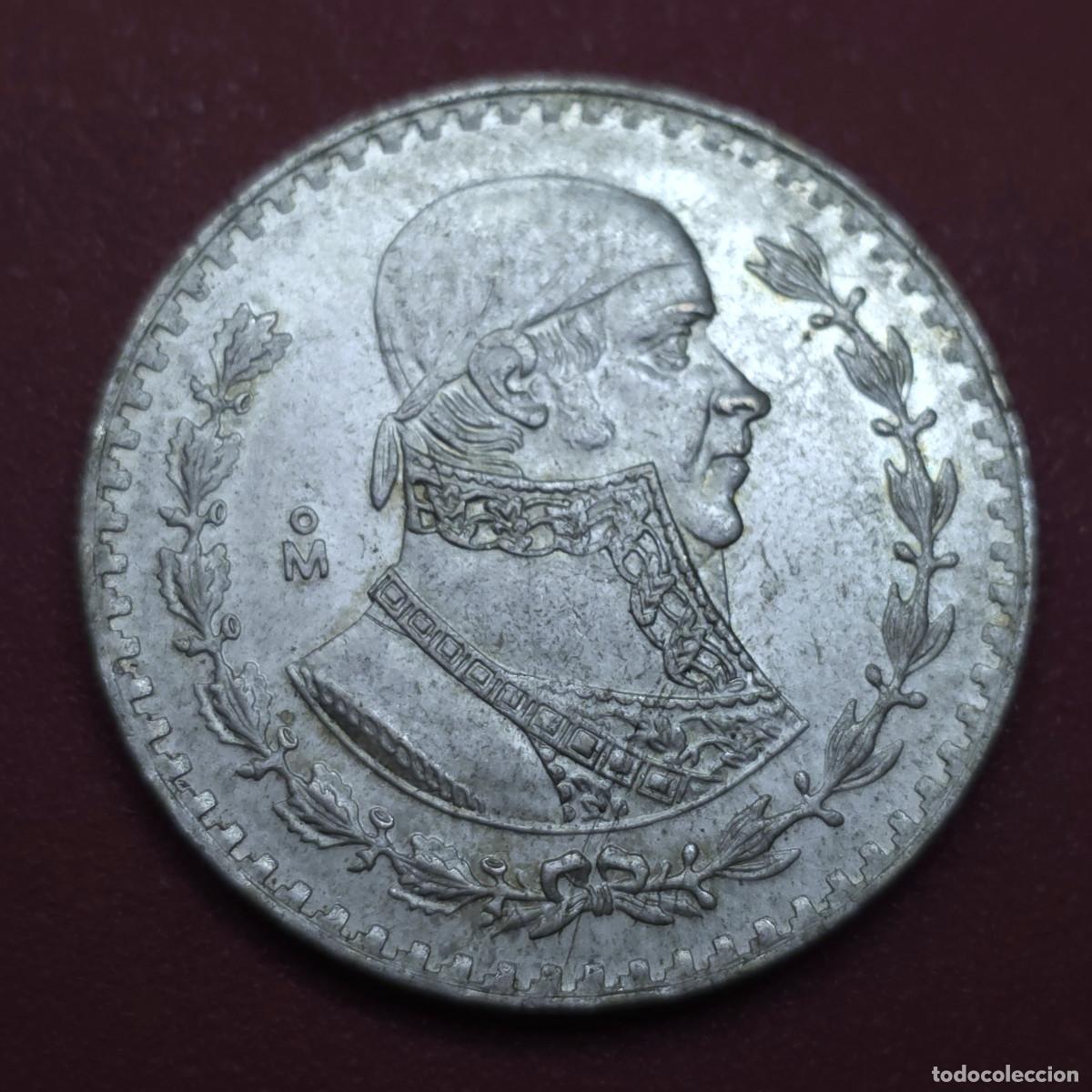 Monedas antiguas de Am&eacute;rica: MONEDA DE PLATA MEXICO 1 PESO 1959
