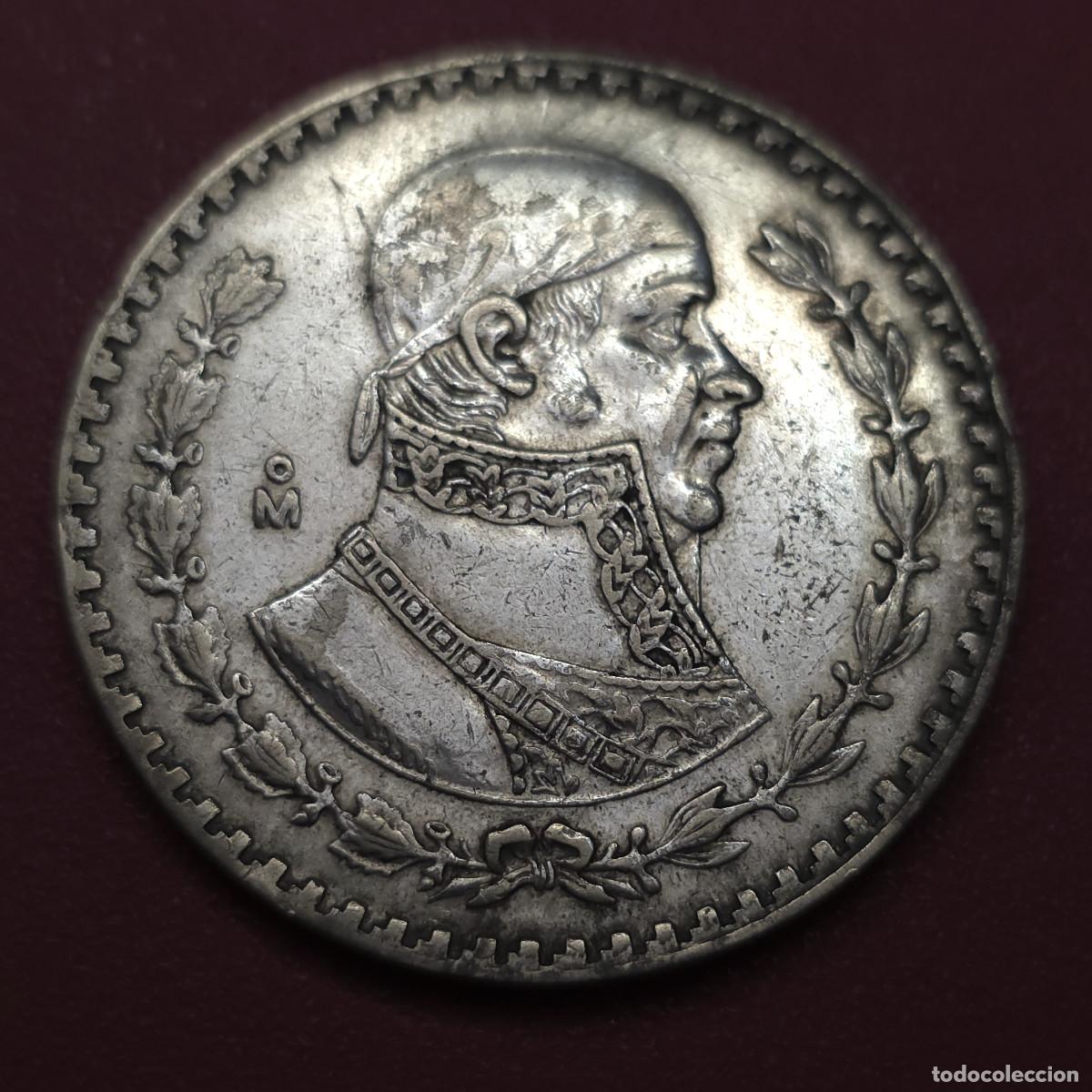 Monedas antiguas de Am&eacute;rica: MONEDA DE PLATA MEXICO 1 PESO 1962