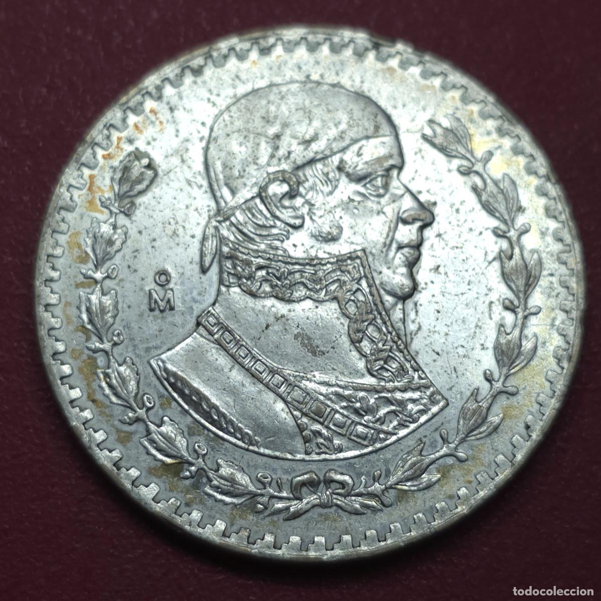 Monedas antiguas de Am&eacute;rica: MONEDA DE PLATA MEXICO 1 PESO 1964