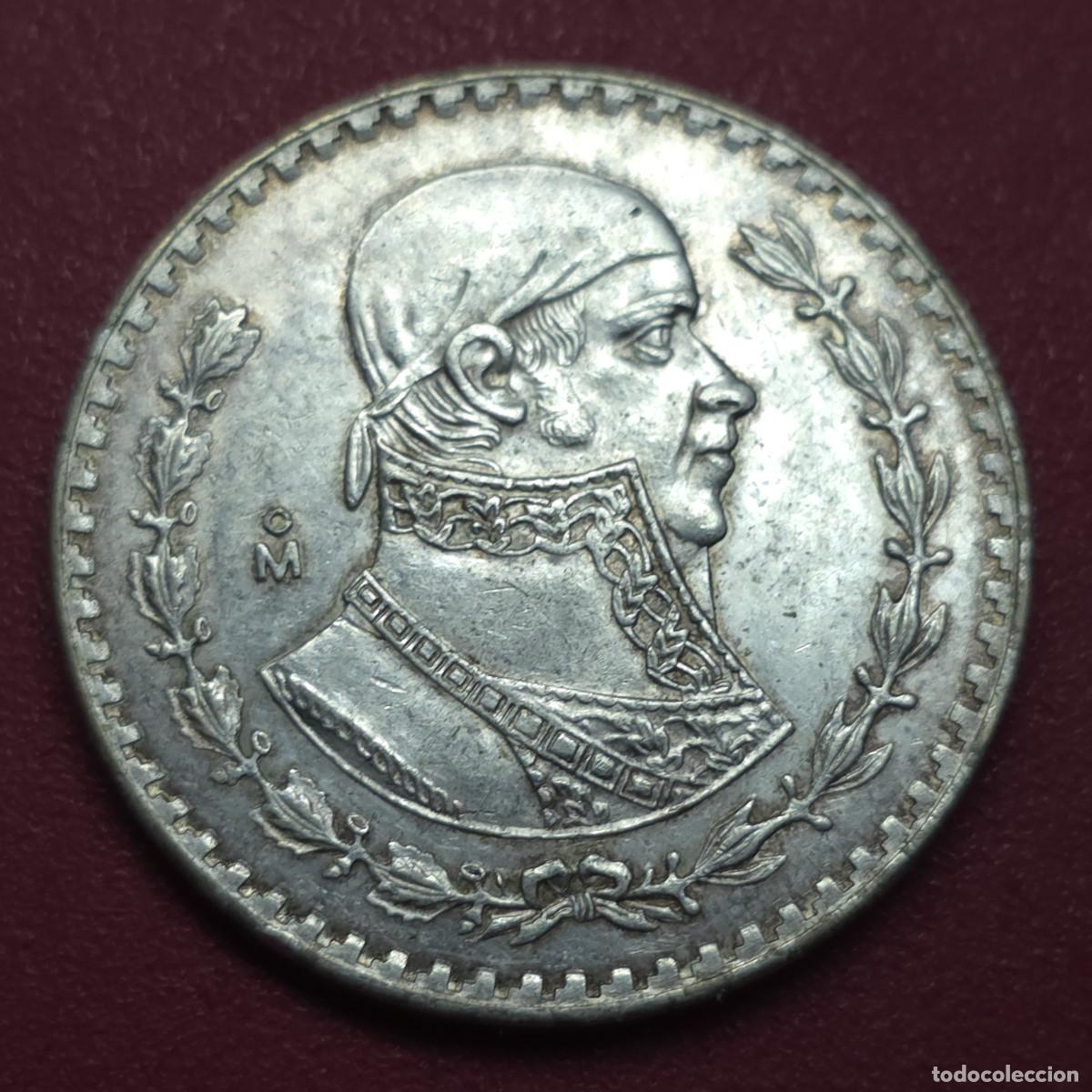 Monedas antiguas de Am&eacute;rica: MONEDA DE PLATA MEXICO 1 PESO 1965