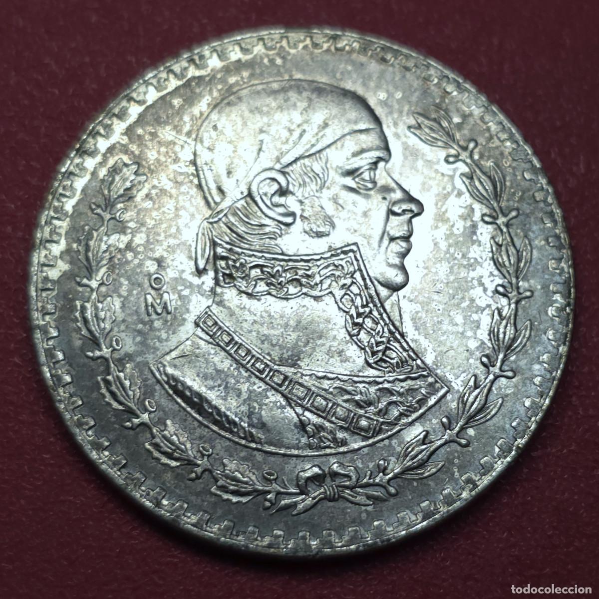 Monedas antiguas de Am&eacute;rica: MONEDA DE PLATA MEXICO 1 PESO 1967