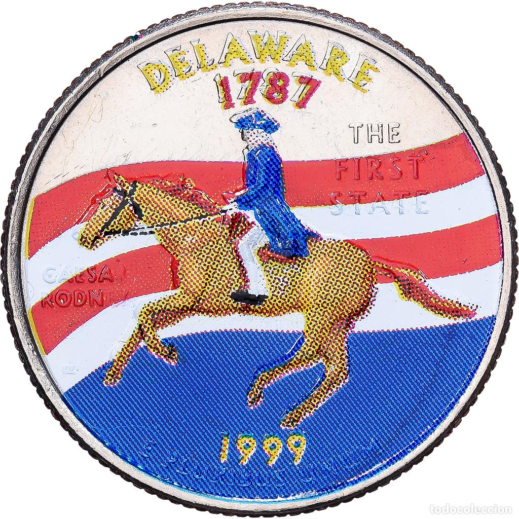 Monedas antiguas de Am&eacute;rica: [#1529691] Estados Unidos, Quarter, Quarter Dollar, 1999, Denver, Delaware 1787, Cobre -