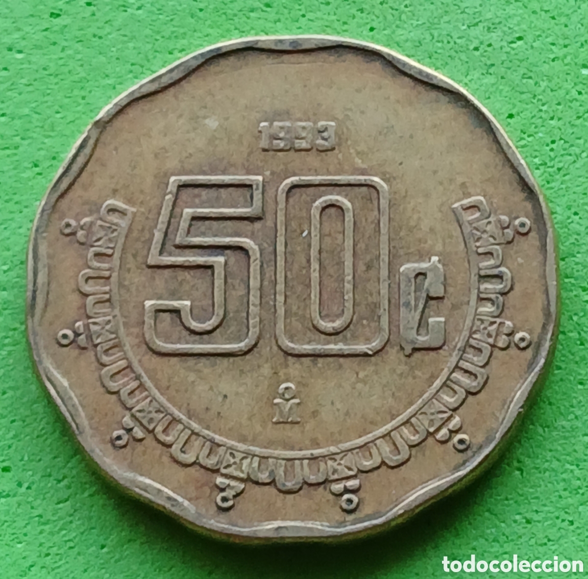 Monedas antiguas de Am&eacute;rica: M&eacute;xico 50 centavos 1993 km#549