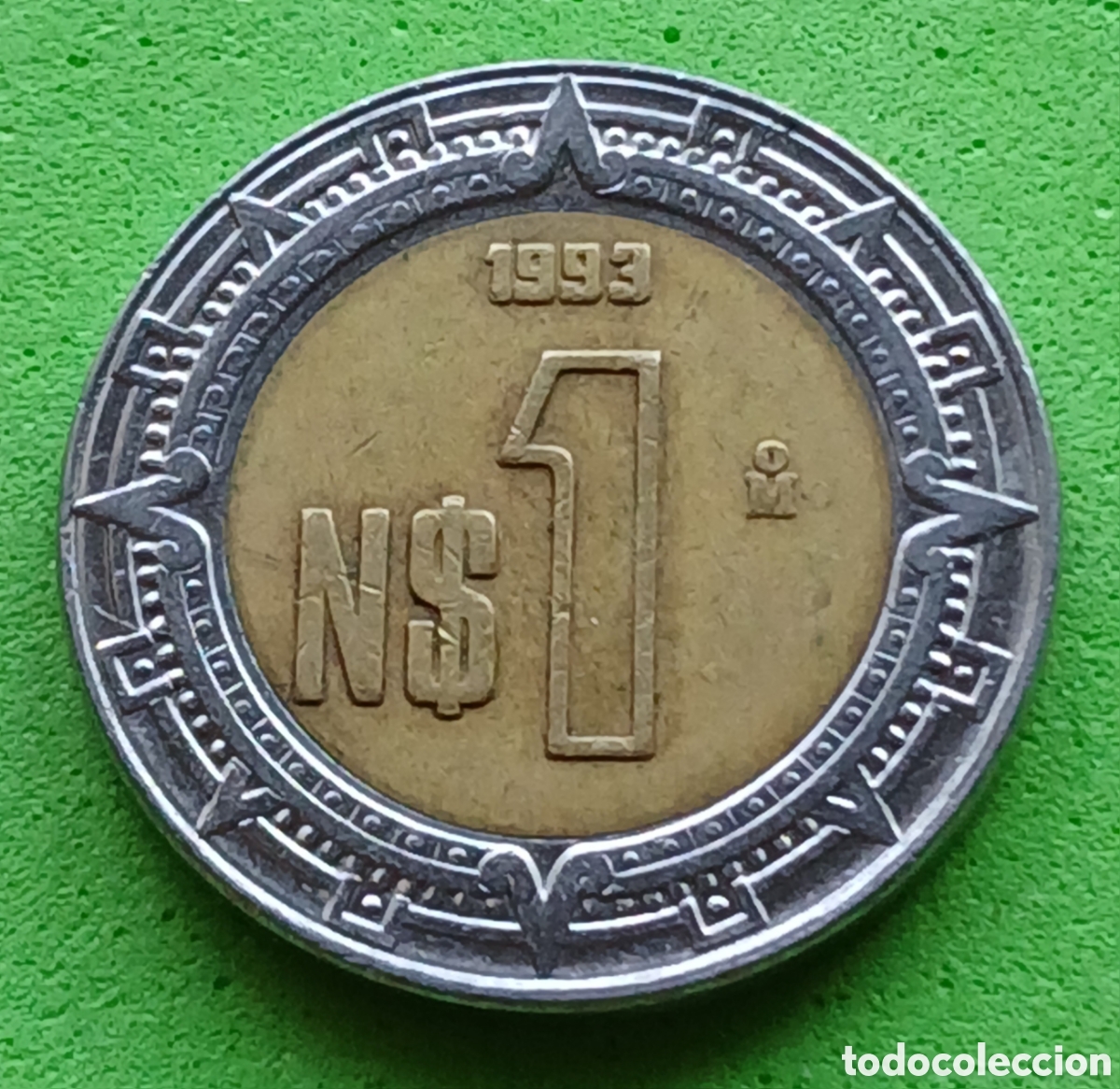 Monedas antiguas de Am&eacute;rica: M&eacute;xico 1 nuevo peso 1993 km#550