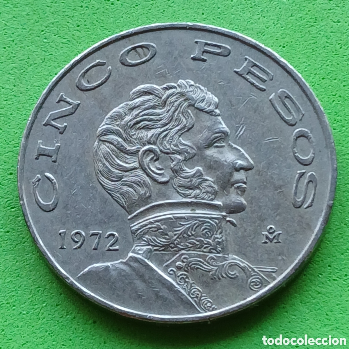 Monedas antiguas de Am&eacute;rica: M&eacute;xico 5 pesos 1972 km#472