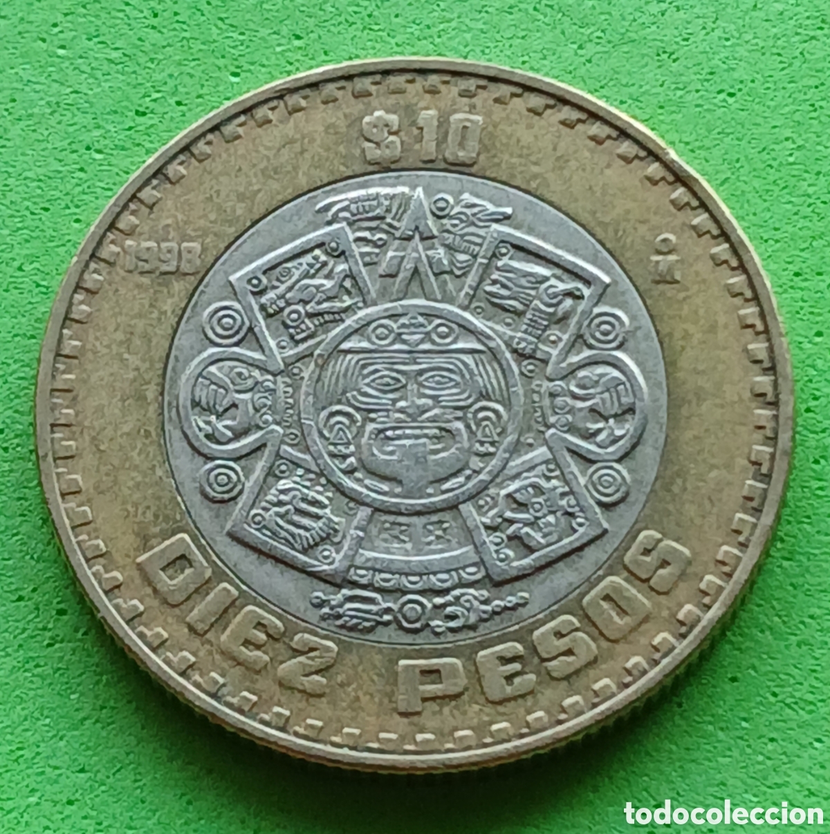 Monedas antiguas de Am&eacute;rica: M&eacute;xico 10 pesos 1998 km#616