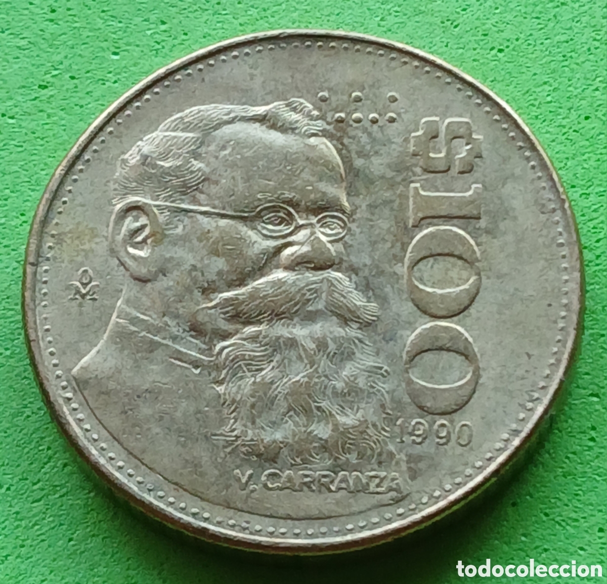 Monedas antiguas de Am&eacute;rica: M&eacute;xico 100 pesos 1990 km#493