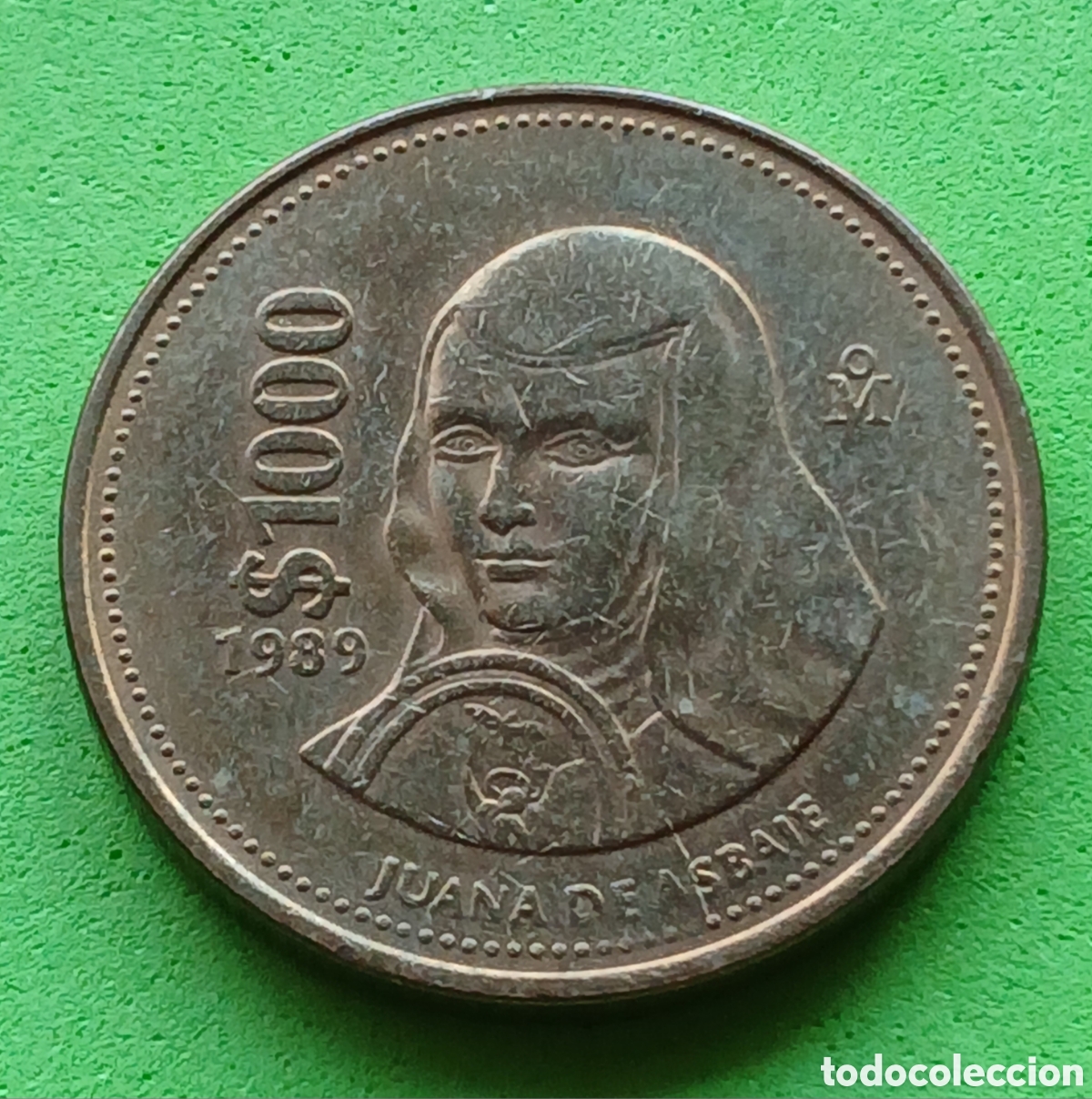 Monedas antiguas de Am&eacute;rica: M&eacute;xico 1000 pesos 1989 km#536