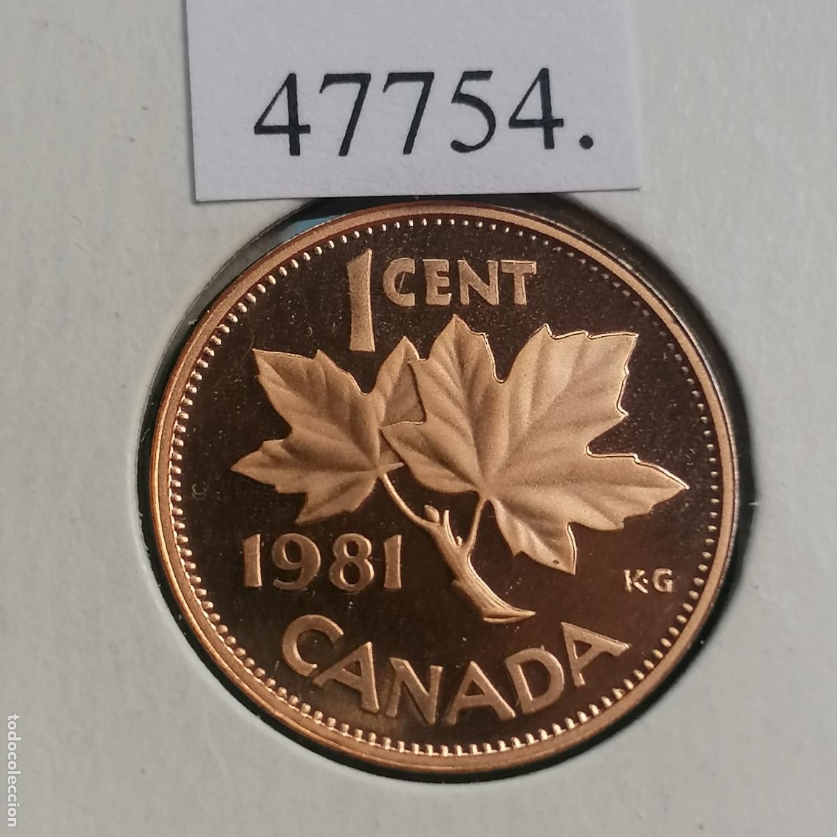Moedas antigas da Am&eacute;rica: Canad&aacute; 1 c&eacute;ntimo 1981