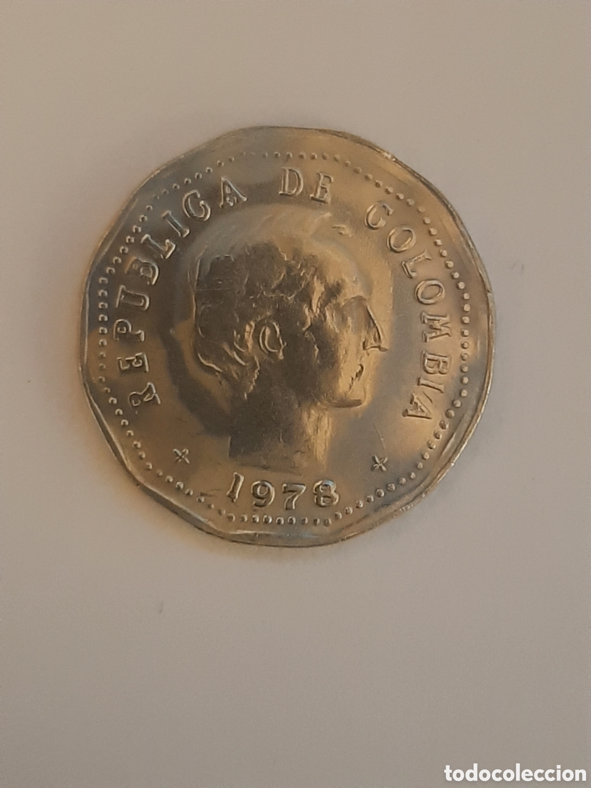 Monedas antiguas de Am&eacute;rica: COLOMBIA REPUBLICA 50 CENTAVOS 1978