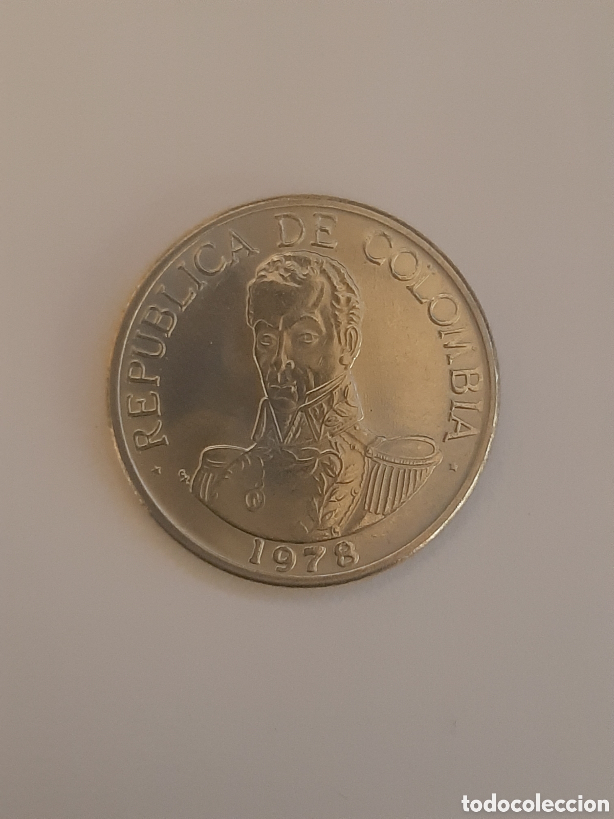 Monedas antiguas de Am&eacute;rica: COLOMBIA REPUBLICA 1 PESO 1978 S/C HOMENAJE A SIMON BOLIVAR