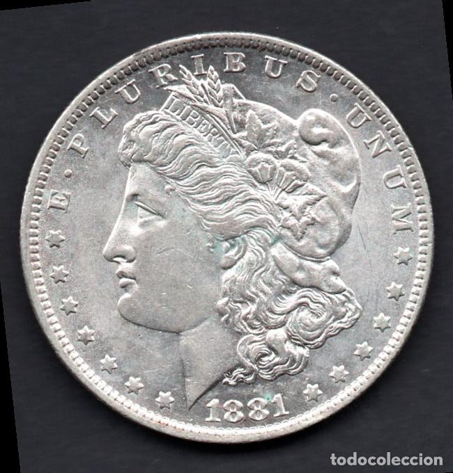 Monedas antiguas de Am&eacute;rica: USA - DOLAR de PLATA 1881 O - BRILLO ORIGINAL