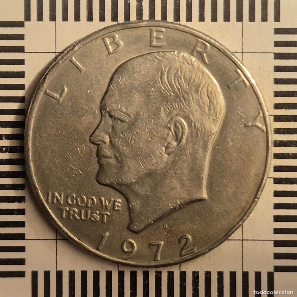 Monedas antiguas de Am&eacute;rica: 1 DOLAR, ESTADOS UNIDOS. 1972 D. (KM#203).
