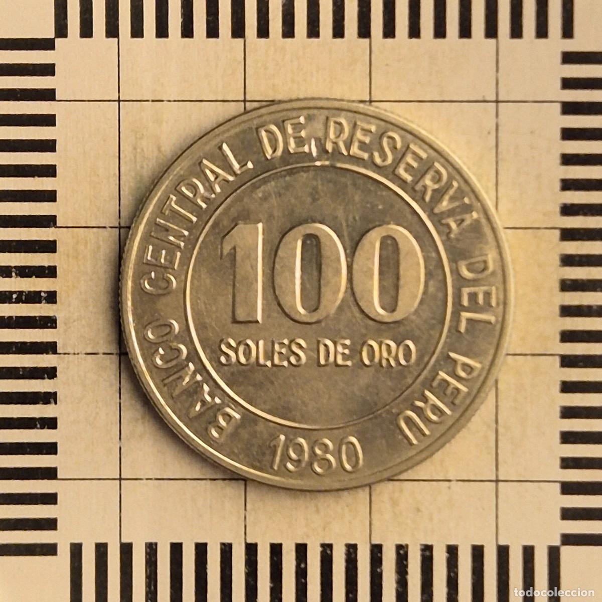 Monedas antiguas de Am&eacute;rica: 100 SOLES, PER&Uacute;. 1980. (KM#283).