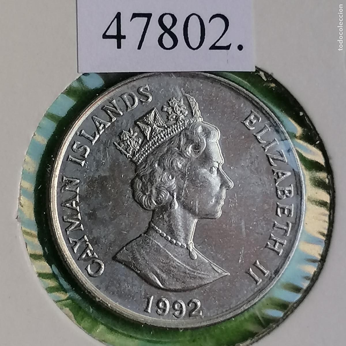 Monedas antiguas de Am&eacute;rica: Cayman Islas, 10 centimos 1992, island