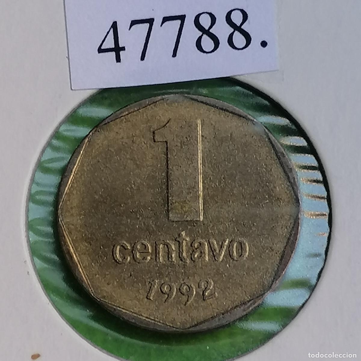 Monedas antiguas de Am&eacute;rica: Argentina 1 c&eacute;ntimo 1992 - Foto 1