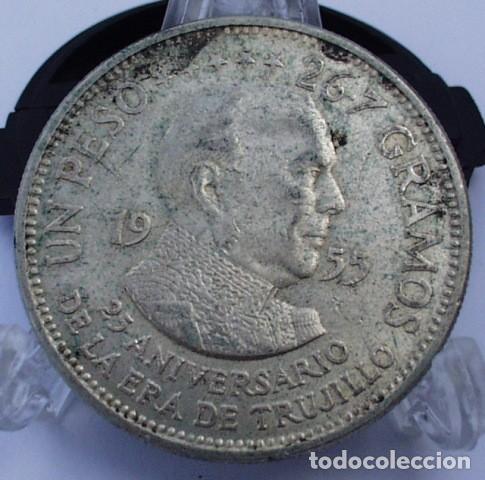 Monedas antiguas de Am&eacute;rica: REPUBLICA DOMINICANA 1 PESO 1955 TRUJILLO