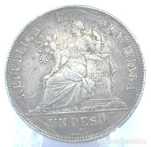 Monedas antiguas de Am&eacute;rica: GUATEMALA 1 PESO 1894