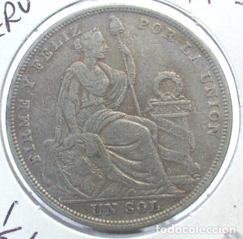 Monedas antiguas de Am&eacute;rica: PERU 1 SOL 1923 - PLATA 0,500