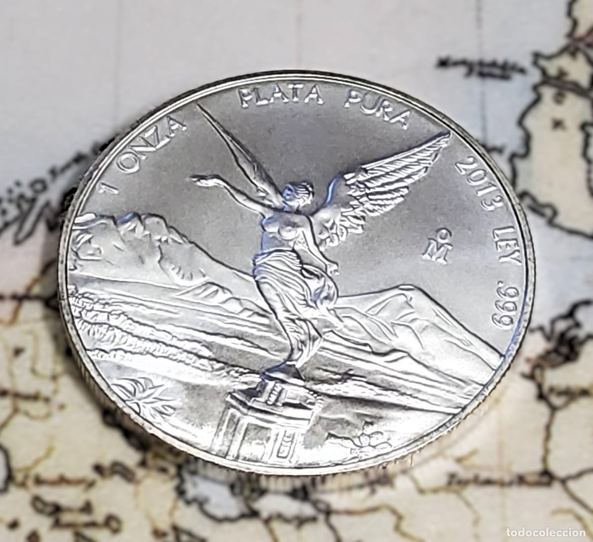 Monedas antiguas de Am&eacute;rica: 1 ONZA DE PLATA DE MEXICO DEL 2013.PROOF.PLATA LEY 9999