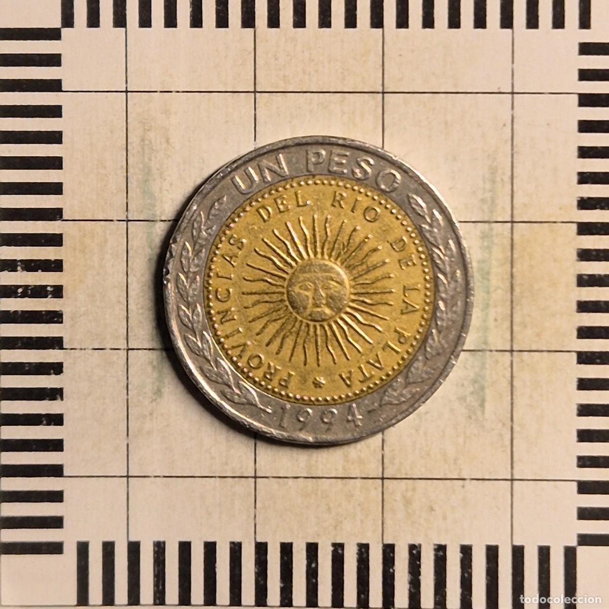 Monedas antiguas de Am&eacute;rica: 1 PESO, ARGENTINA. 1994. (KM#112.1).