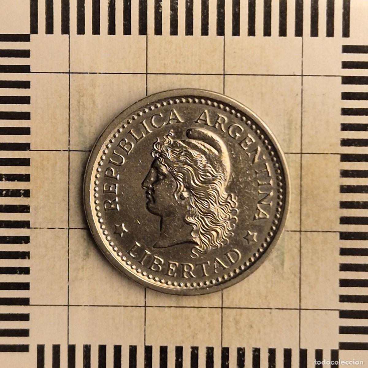 Monedas antiguas de Am&eacute;rica: 1 PESO, ARGENTINA. 1958. (KM#57).