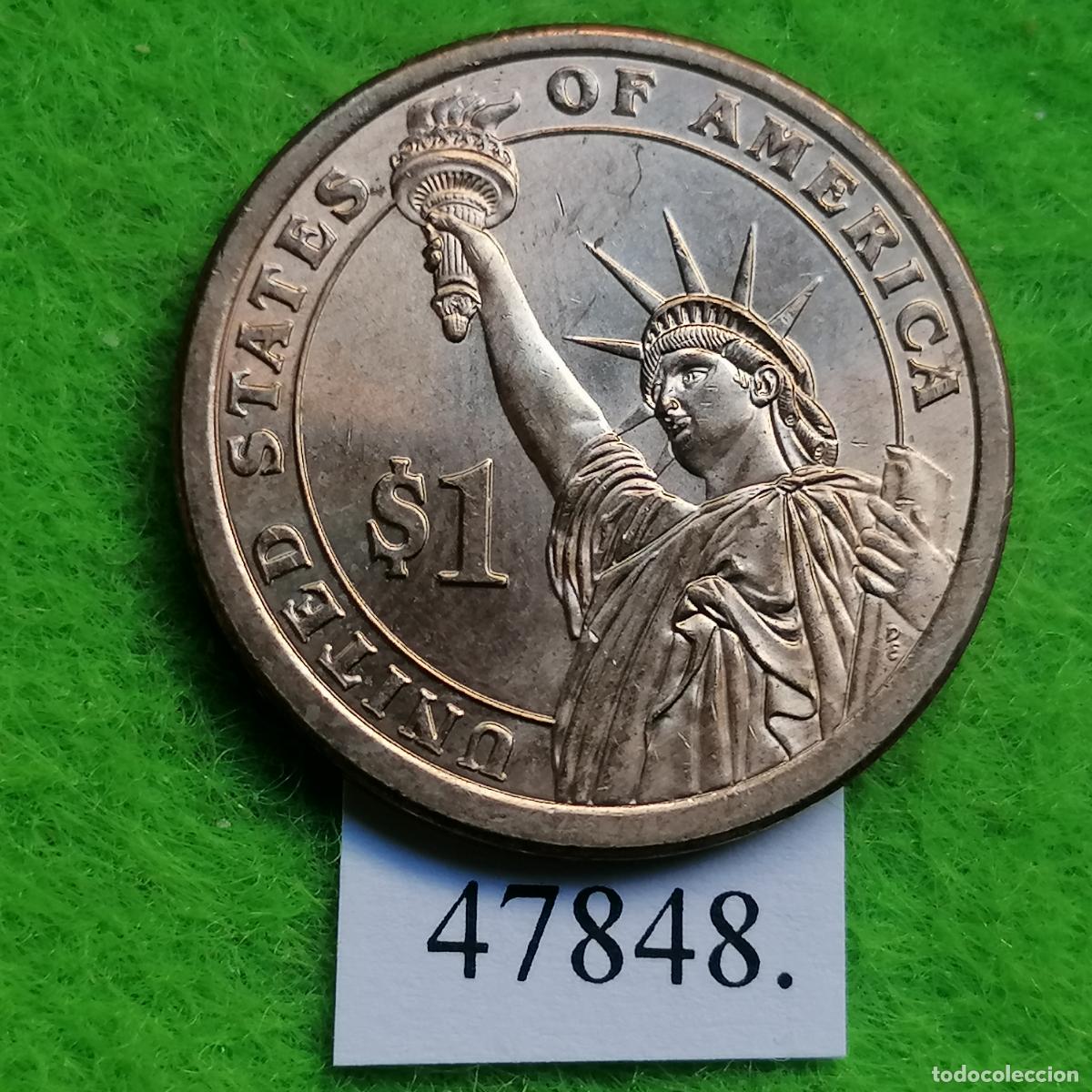 Monedas antiguas de Am&eacute;rica: Estados Unidos Am&eacute;rica, 1 dolar 2010 D, George H. W. Bush, USA