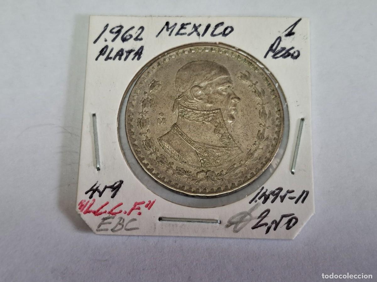 Monedas antiguas de Am&eacute;rica: 1 PESO de PLATA de 1962 KM 459 MEXICO en EBC