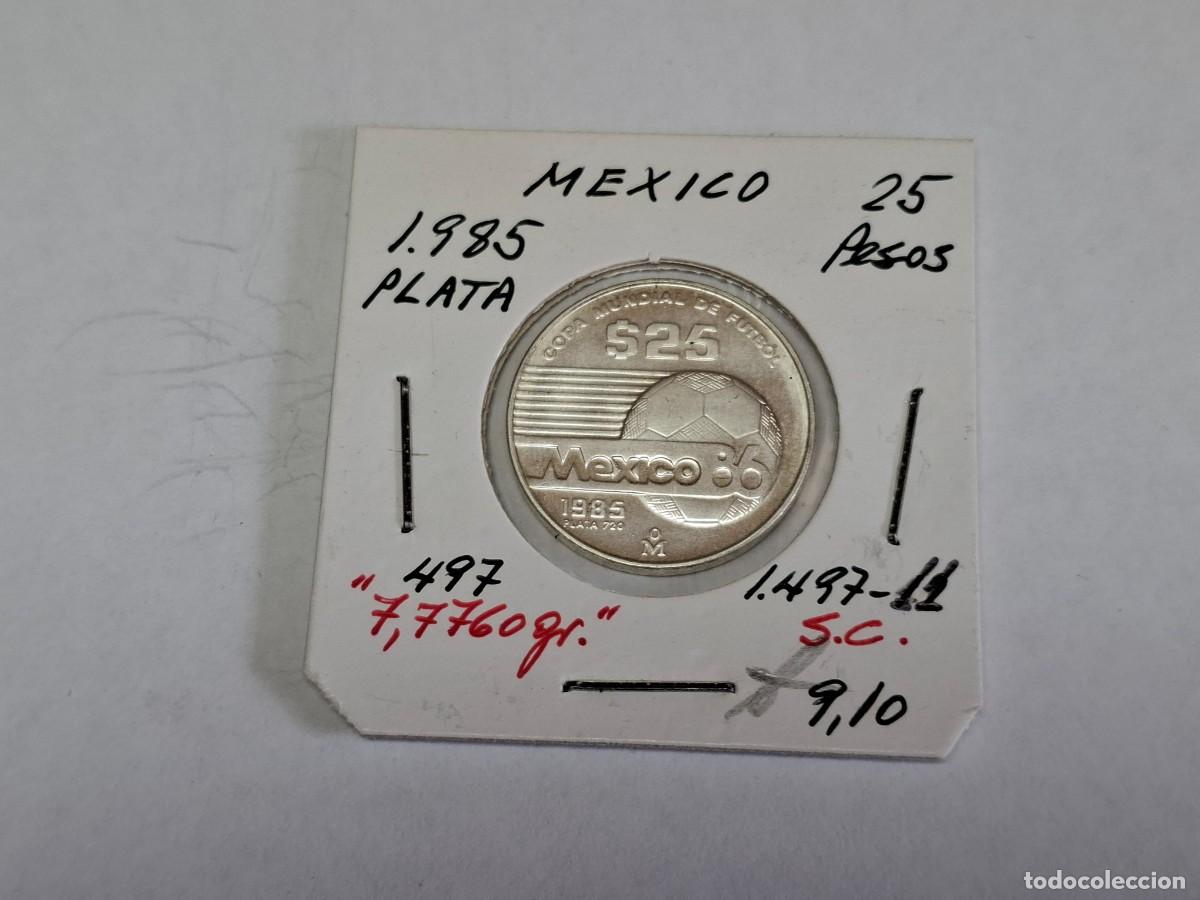 Monedas antiguas de Am&eacute;rica: 25 PESOS de PLATA de 1985 KM 497 MEXICO en SIN CIRCULAR
