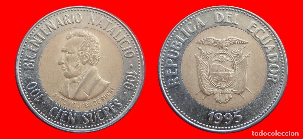 Monedas antiguas de Am&eacute;rica: 100 SUCRES 1995 ECUADOR-151903