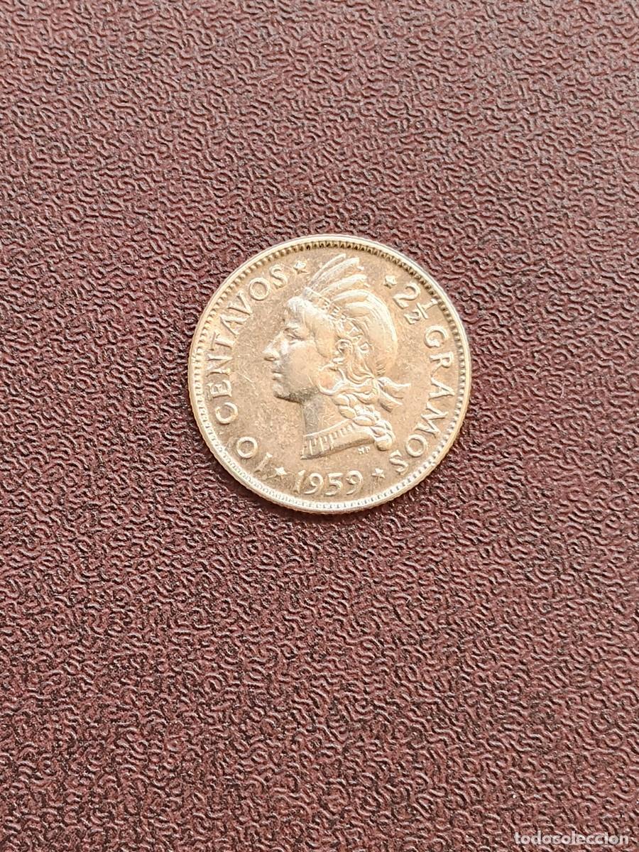 Monedas antiguas de Am&eacute;rica: MONEDA DE 10 CENTAVOS DE REPUBLICA DOMINICANA DEL A&Ntilde;O 1959 DE PLATA.1