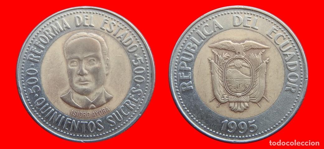 Monedas antiguas de Am&eacute;rica: 500 SUCRES 1995 ECUADOR-151904