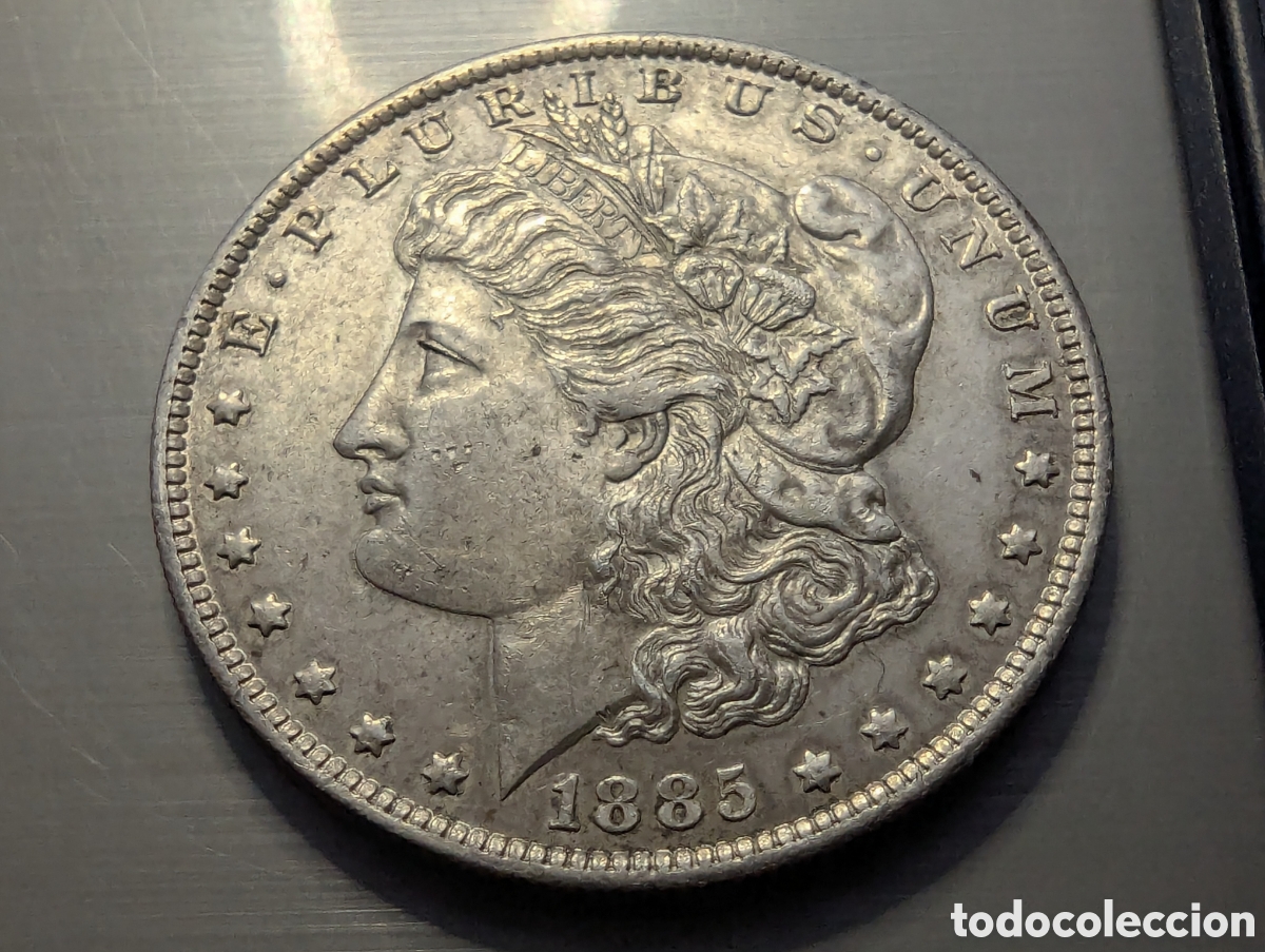 Monedas antiguas de Am&eacute;rica: USA 1 dolar 1885o Morgan plata