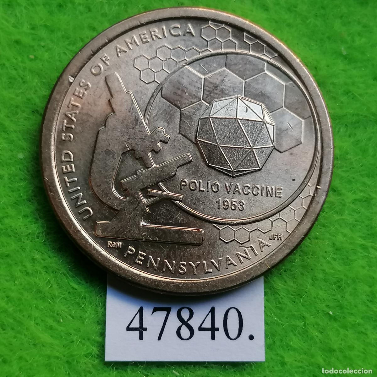 Monedas antiguas de Am&eacute;rica: Estados Unidos Am&eacute;rica, 1 dolar 2019 P, American Innovation Pennsylvania, USA