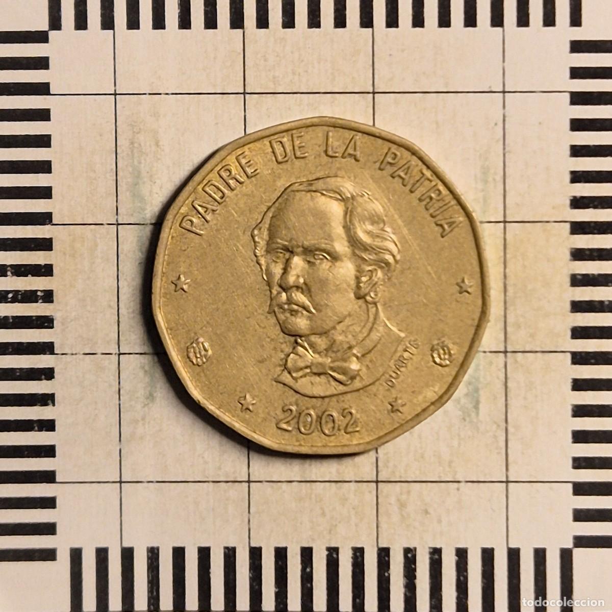 Monedas antiguas de Am&eacute;rica: 1 PESO, REP. DOMINICANA. 2002. (KM#80.2).