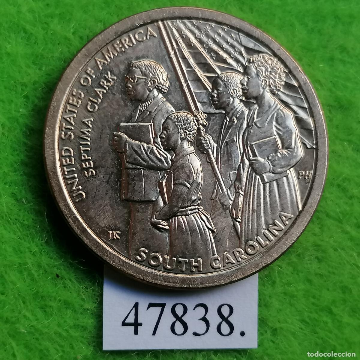 Monedas antiguas de Am&eacute;rica: Estados Unidos Am&eacute;rica, 1 dolar 2020 D, American Innovation Carolina del Sur , USA