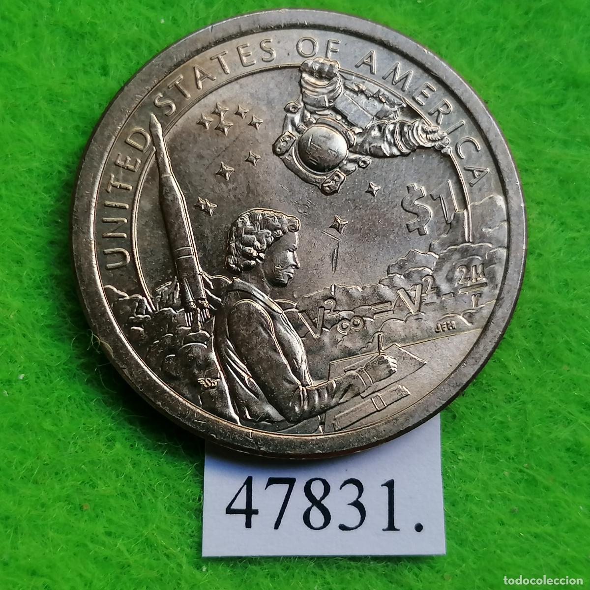 Monedas antiguas de Am&eacute;rica: Estados Unidos Am&eacute;rica, 1 dolar Sacagawea 2019 P, Mary Golda Ross, USA