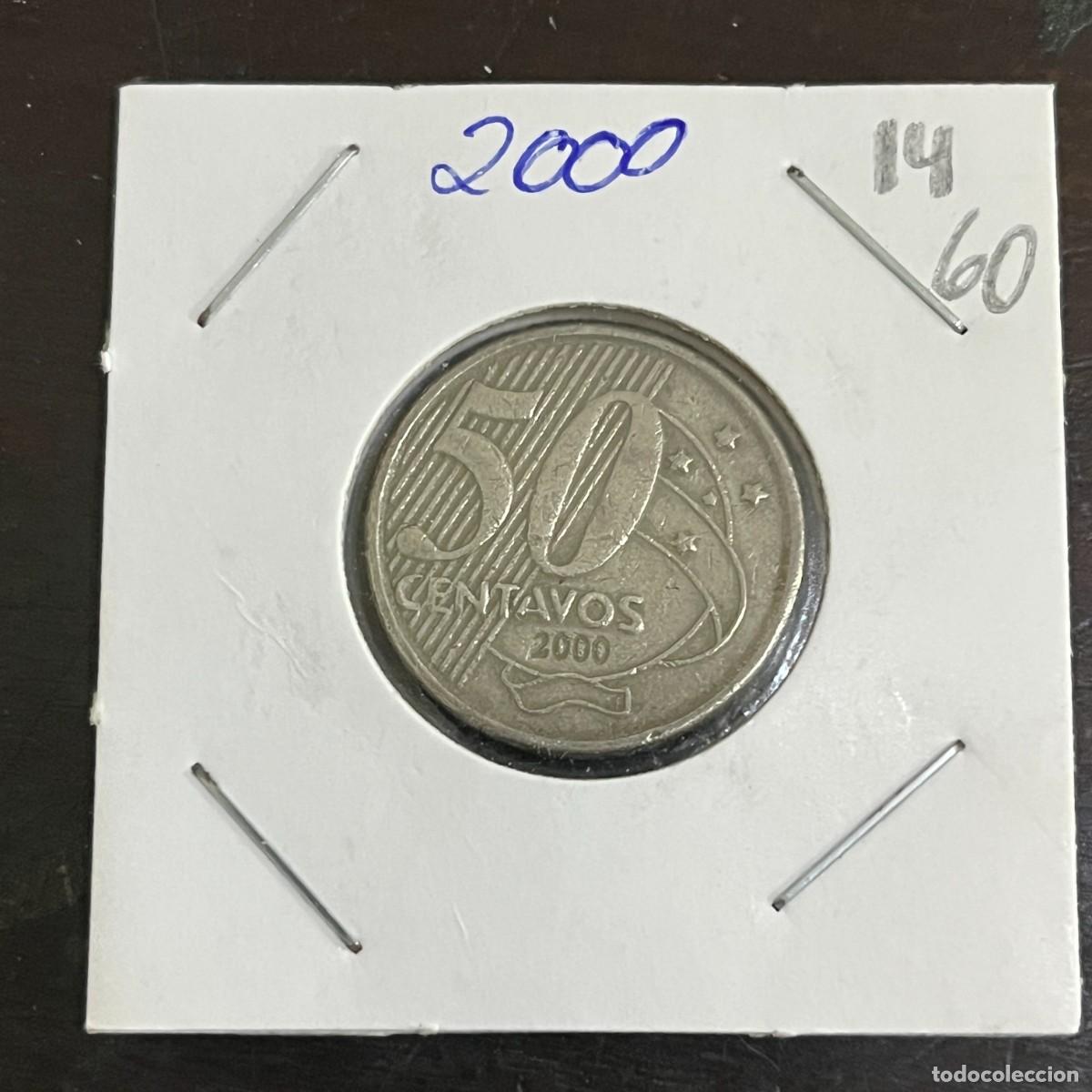 Monedas antiguas de Am&eacute;rica: Brazil Coin 50 Centavos 2000 - Copper-Nickel - KM# 651 - i1460
