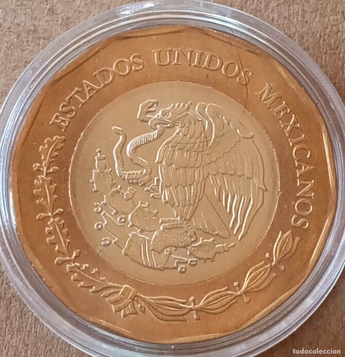 Monedas antiguas de Am&eacute;rica: LOTE 168 - MONEDA BIMETALICA DE MEXICO . (SIN CIRCULAR)