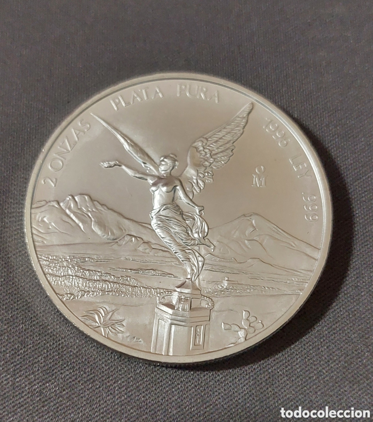 Monedas antiguas de Am&eacute;rica: Moneda 2 Onzas Plata 999 Libertad M&eacute;xico 1996