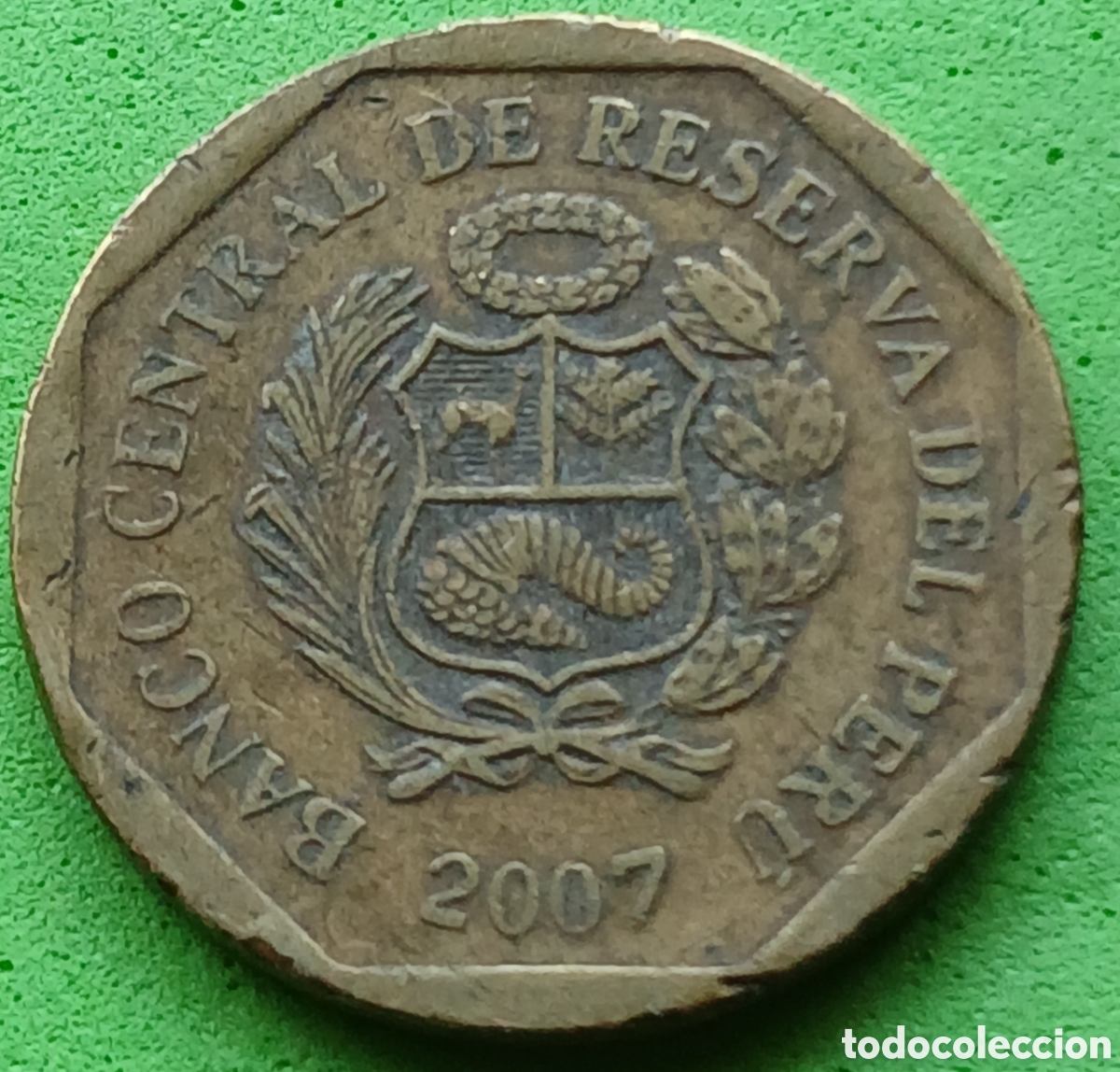 Monedas antiguas de Am&eacute;rica: Per&uacute; 20 c&eacute;ntimos 2007 km#306.4