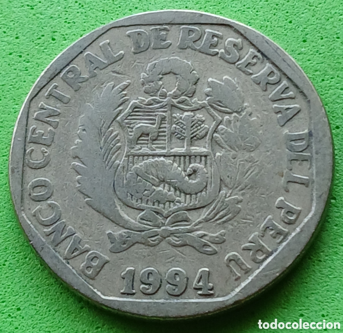 Monedas antiguas de Am&eacute;rica: Per&uacute; 1 nuevo sol 1994 km#308