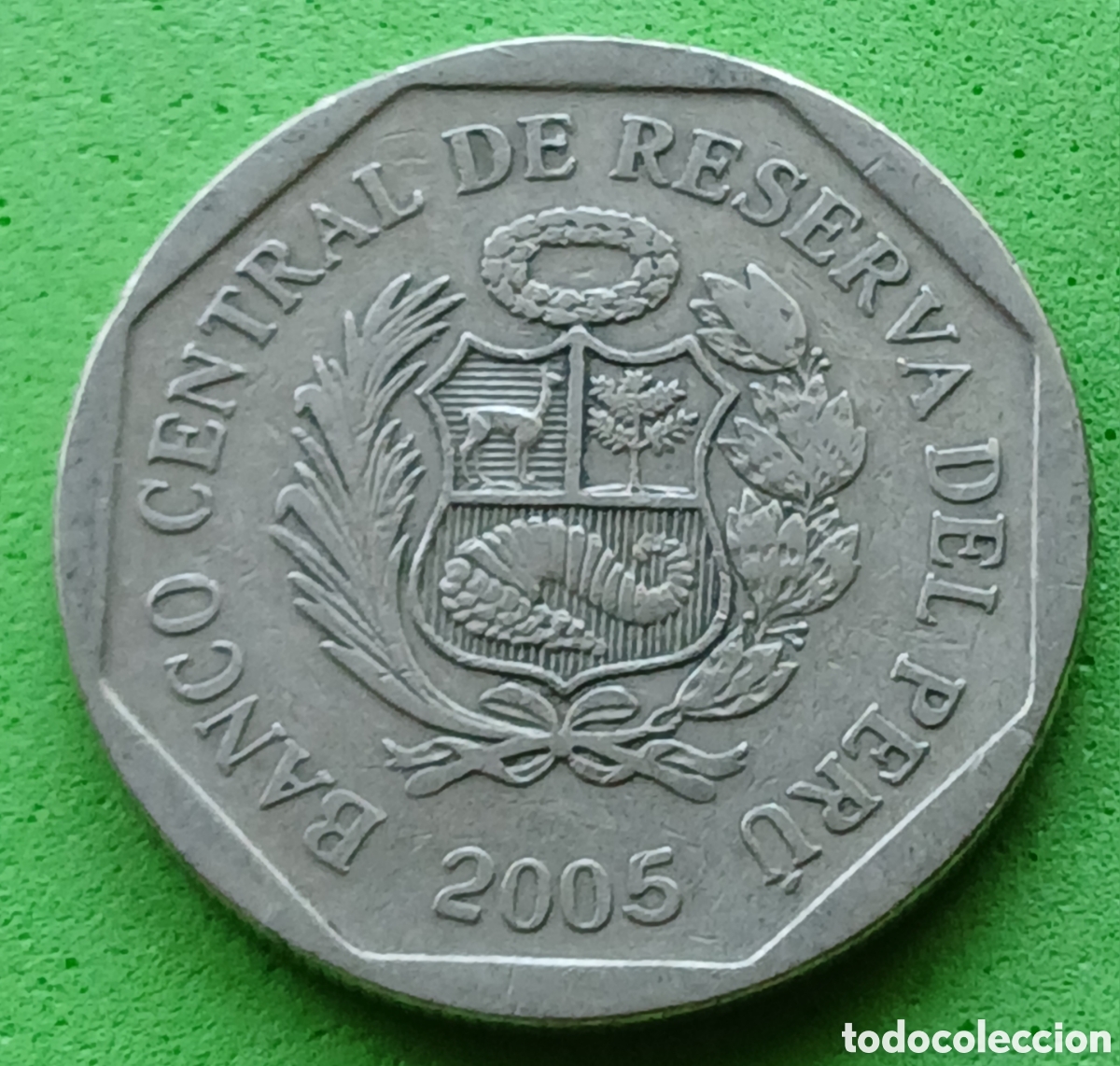 Monedas antiguas de Am&eacute;rica: Per&uacute; 1 nuevo sol 2005 km#308.4