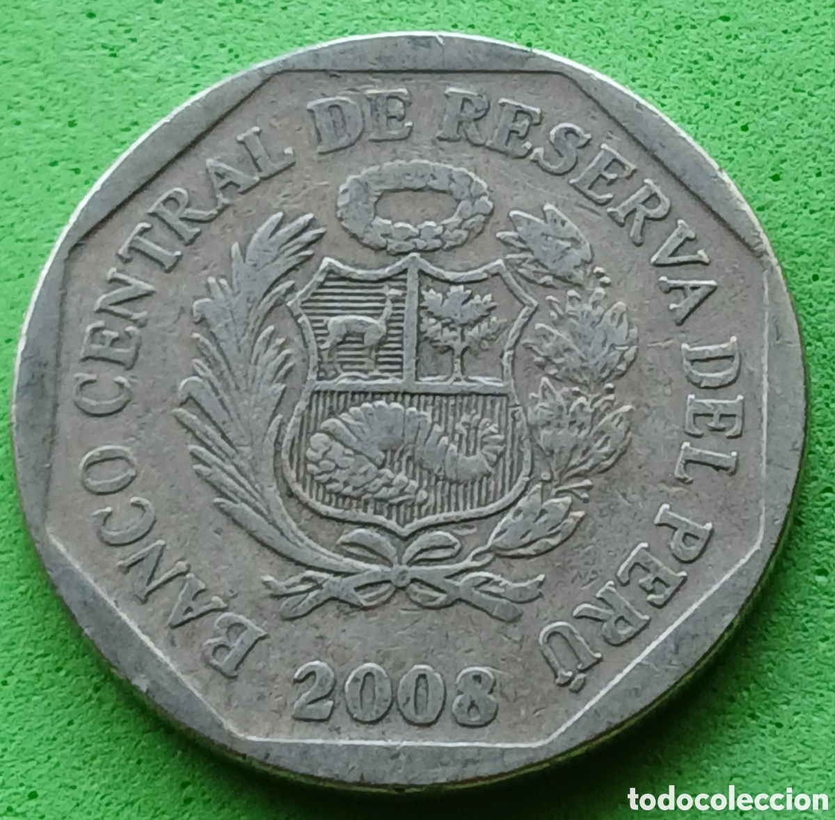 Monedas antiguas de Am&eacute;rica: Per&uacute; 1 nuevo sol 2008 km#308.4