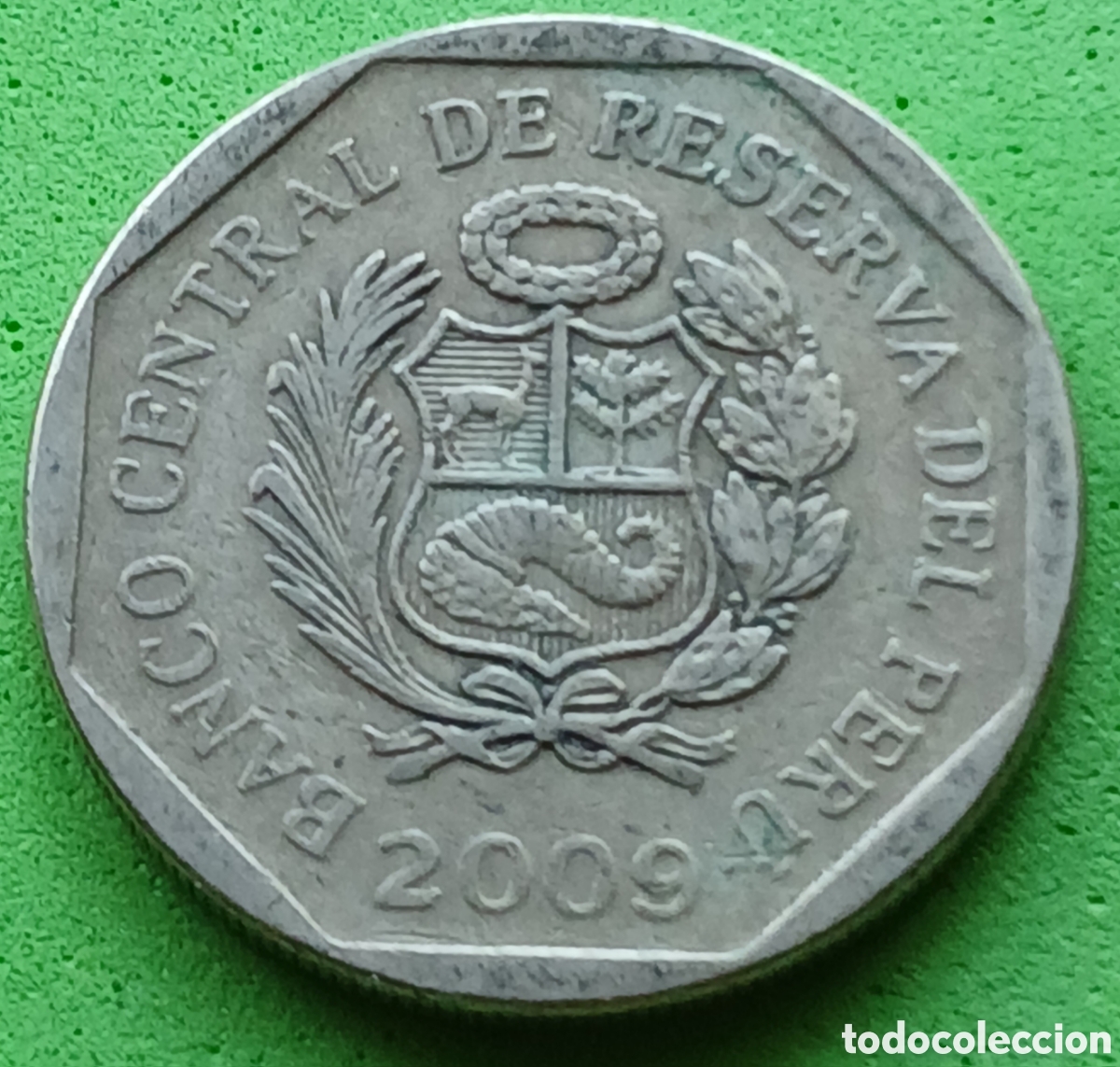 Monedas antiguas de Am&eacute;rica: Per&uacute; 1 nuevo sol 2009 km#308.4