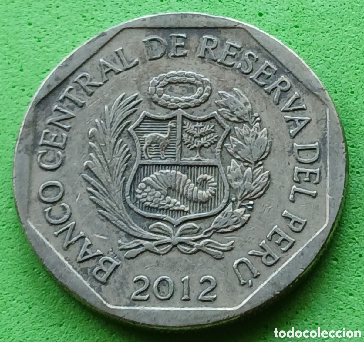 Monedas antiguas de Am&eacute;rica: Per&uacute; 1 nuevo sol 2012 km#366